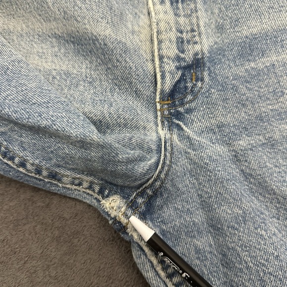 vintage carhartt carpenter jeans Blue Denim Size 38x30 Straight Leg B17DST - Picture 11 of 13